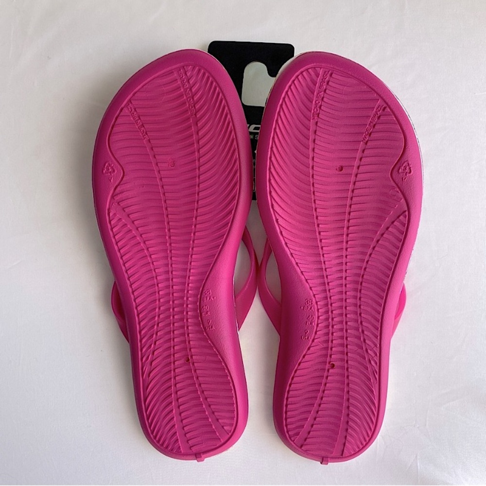 RIDER SMOOTHIE TROPICAL FLIP FLOPS THONG SANDALS ECO FOAM BEACHY Colorful Pink 9 - Picture 2 of 3